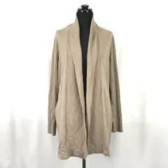 ボールジィ/BALLSEY★ウール100％/ボタンレスロングカーディガン【38/women’s size -M/ベージュ】トゥモローランド/Tops/Cardigan◆BH73