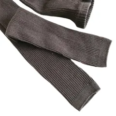 【迅速発送】Filloie フィロワ ベビー 子供用 無地 リブ スパッツ 10分丈 ダークグレー 75cm 95-1699-z