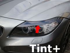 Tint+カット済み BMW Z4 E89 前期/後期 ヘッドライト スモークフィルム(Type4：上部のみ覆うアイラインタイプ)