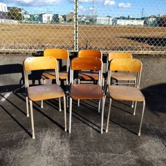 【引き取り限定・発送致しません】中学校椅子　在庫複数有　１脚の価格