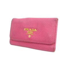 PRADA / プラダ ■６連　キーケース　レザー　ピンク 【KEY/キー/鍵】 ブランド【中古】 