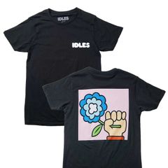 【新品】IDLES アイドルズ バンドTシャツ 正規品 Cartoon Flower ポストパンク ロック