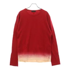 Y's (ワイズ) グラデーション染め クルーネック 長袖Tシャツ カットソー レッド MM-T44-055のサムネイル
