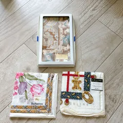 ブランド　ハンカチ　シール付き　3枚　まとめセット！CELENE/Burberrys/ESHARP