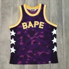 A BATHING APE バスケットボールタンクトップ 紫 A BATHING APE（タンクトップ）のフリマアイテム一覧