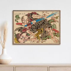 SWCJ2025限定　浮世絵アートポスター　レイ＆カイロ•レン Amazon.co.jp: 歌川国芳 浮世絵アートポスター B2 サイズ10種類