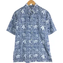 90's【レインスプーナー】プルオーバー　ボタンダウンアロハシャツ 古着 90年代 レインスプーナー REYNSPOONER 水着タグ ビキニタグ