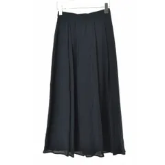 【NANOUNIVERSE】25AW 6735230303 楊柳タックフレアスカート マキシスカート