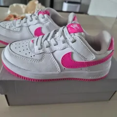 NIKE(ナイキ) エアフォース 1 ホワイト/ピン 離乳する スニーカー 10c