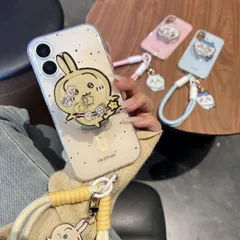 ちいかわ iphoneケース chiikawa スマホケース ハチワレ リング付き うさぎ MagSafe対応 ストラップ付き ハードケース 可愛い iphone15pr