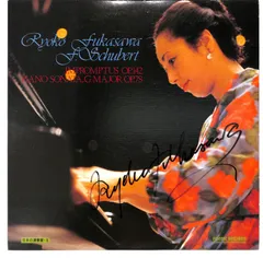 m1552【LP/サイン付】深沢亮子/シューベルト/即興曲・作品142/Impromptus op.142/ピアノソナタ・ト長調作品78・D.894/Piano Sonata in G major op.78 D.894/FONC-5032
