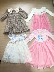 (緊急処分) 女児 110 ー 120 サイズ ワンピース 4 蜂 まとめ売り 出品