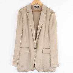 美品 Theory セオリー テーラードジャケット 1点 P Sサイズ相当 ポリエステル100％ ブレザー サテン 光沢 レディース AD649A18 
