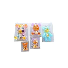 【Ever garden】 シリコンモールド くま 5個セット レジン 鏡面仕上 アクセサリー パーツ 作成 ネックレス イヤリング ピアス ペンダント キーホルダー シリコン モールド シリコン型 型 型抜き 抜き型 キット 道具 手作り 熊 クマ 動物 0