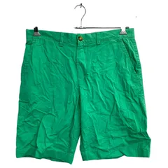 TOMMY HILFIGER チノショートパンツ W32 トミーヒルフィガー グリーン コットン 古着卸 アメリカ仕入 2409-365