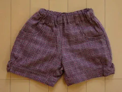 メゾピアノ mezzo piano アウトレット 子供服 女の子 120cm ショート パンツ ピンク チェック 秋 冬 ★4 ボトムス ズボン ガールズ 女児 キッズ 【中古】 ユーズド リサイクル 古着 子ども服 こども