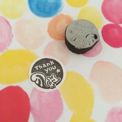 リス「Thank you★」 はんこ
