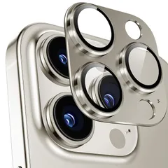 Boesklenn iPhone16pro カメラ保護 iPhone16promax カメラ保護【ぴったりフィット一体感 アルミ合金＋9H強化ガラス日本旭硝子素材製】全面保護/高透過率 アイフォン16 pro/16promax レンズカバー グレー 0