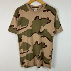 Power to the People パワートゥザピープル Tシャツ 総柄 デザートカモ ARMYロゴ アースカラー ベージュ Mサイズ メンズ 古着 アメカジ ストリートのサムネイル