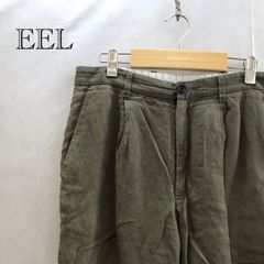 EEL Easy Earl Life イール ラフショーツ Mサイズ カーキ テンセル リネン シルエット ナチュラル メンズ