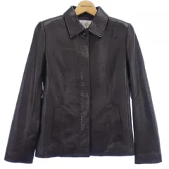 自由区　レディース　レザージャケット　40　羊革　黒 2025年最新】自由区 レディース レザージャケット・ライダースの