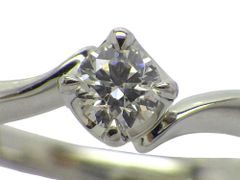 4℃ Pt950 ダイヤモンドリング 4.07g 12号　Jewelry Dia0.154ct Ring