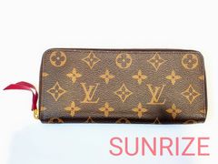 LOUIS VUITTON ルイ・ヴィトン ポルトフォイユクレマンス モノグラム フューシャ【T152】