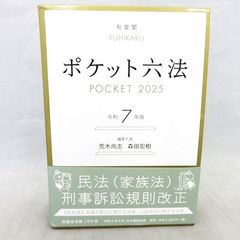 【美品】 ポケット六法 令和7年版 有斐閣
