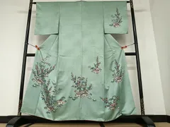 本日値下げ 訪問着　琉球紅型　沖縄紅型　杜若　長襦袢セット　本紅型　琉装　正絹 本場琉球紅型訪問着「慶良間ツツジ」＊城間栄順 城間びんがた