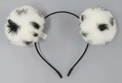 【中古】アクセサリー(非金属) ミッキーマウス カチューシャ(ホワイト/ポンポン付き) 「ディズニー」 東京ディズニーランド限定