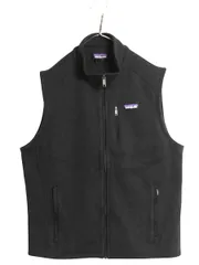 【お得なクーポン配布中!】 パタゴニア ベターセーター ベスト メンズ L 古着 18年製 フリース セーター 前開き フルジップ アウトドア 重ね着 ワンポイント ブラック