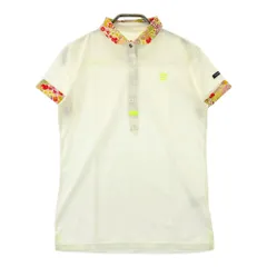 サイズ：1 MASTER BUNNY EDITION マスターバニーエディション  半袖ポロシャツ 花 総柄 イエロー系 [240101412434] ゴルフウェア レディース ストスト