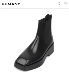 Humant ヒューマント　ダンブラックブーツ スクエアトゥヒールブーツ 2025年最新】humantの人気アイテム - メルカリ