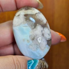 フラワーアゲート パーム フラワーアゲートのパームストーン Flower Agate Palm Stone