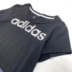 adidas 半袖 Tシャツ ブラック レディースL相当