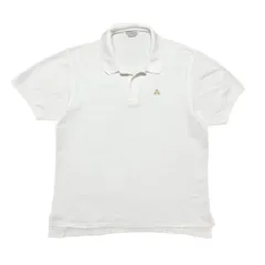 古着 USA製 ブルックスブラザーズ BROOKS BROTHERS 半袖 ポロシャツ クリーニング済み 80s 90s メンズ L 白