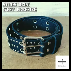 Wハトメ スタッズベルト ダブルピンベルト スタッズベルト スケーター y2k スタッズベルト パンク y2k ハトメ studded supreme k70 アメカジ 古着 グランジ ブラック メンズ 黒 レディース おしゃれ 旅行 かっこいい ヴィンテージ