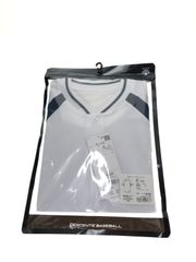 DESCENTE(デサント) 野球 2ボタンベースボールシャツ Sホワイト×ネイビー DB-103B Sホワイト×ネイビー(SWNV) S