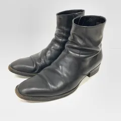 希少サンローランフィンサイドジップブーツヒール6cm