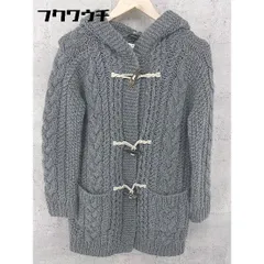 ■ allureville アルアバイル トグル 長袖 ニット ダッフルコート サイズ2 グレー レディース  【1002800543502】のサムネイル