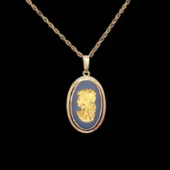 美品★ WEDGWOOD ウエッジウッド ネックレス ゴールド