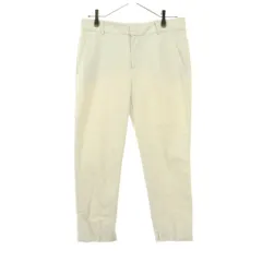 美品 ZARA ザラ ロングパンツ 38 ホワイト レディース 古着