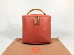 美品 ロエベ LOEWE ベラスケス バニティバッグ ハンドバッグ レザー ロエベ ハンドバッグ ベラスケス レザー レッド バニティバッグ 【人気