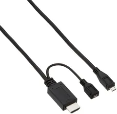 ELECOM MHL変換ケーブル 2m ブラック MPA-MHLHD20BK [2.0m]