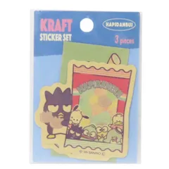 【メール便】はぴだんぶい ダイカットシール クラフトステッカーセット レトロマーケット サンリオ ティーズファクトリー デコシール キャラクター グッズ 