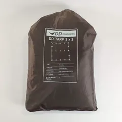 新品未使用　DD Tarp 3×3 ダークブラウン Amazon.co.jp: DD Hammocks DD タープ 3×3 (コヨーテブラウン