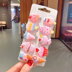 ヘアピンセット　アクセサリー　かわいい　アイス　フルーツ　スイーツ　ヘアゴム　カチューシャ　ゴム　ウィッグ　エクステ　シュシュ　キッズ　ダンス　衣装　コスプレ
