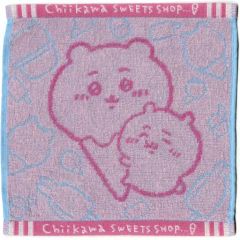 [중고] 잡화 치이카와/시가미츠키 자가드 타월 [이치반 쿠지 치이카와 ~SWEETS SHOP~] F상