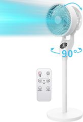 【2025酷夏最強モデル】 サーキュレーター 扇風機 兼用 卓上扇風機 24畳パワフル送風【猛暑対策・空気清浄・花粉症対策】スリム扇風機 リビング扇風機 DCモーター 静音 パネル自動消灯 省エネ 2段階高さ調節 3D上下左右首振り 6段階風量