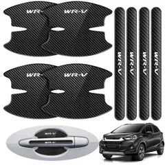 特価商品 LUTU 最新型 ドアハンドル プロテクター パーツ WR-V全シリーズ発売モデル 専用キズ防止 滑り止め 手触りいい 塗装守り 取り付け簡単 厚みあり 水防止アクセサリー 専用ロゴ(ブラックタイプ WR-V)